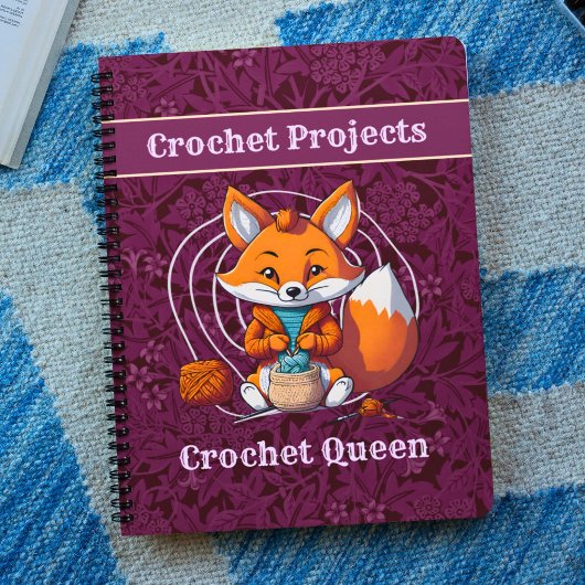 Fox Retirement Geschenke für Crocheter Mama Oma Notizblock