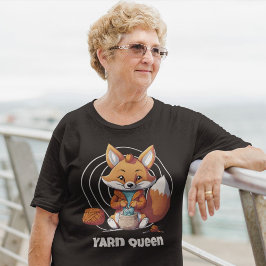 Fox Retirement Geschenke für Crocheter Mama Oma T-Shirt