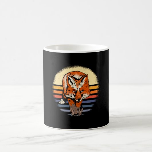 Fox Retro Vintag Kaffeetasse (Mittel)