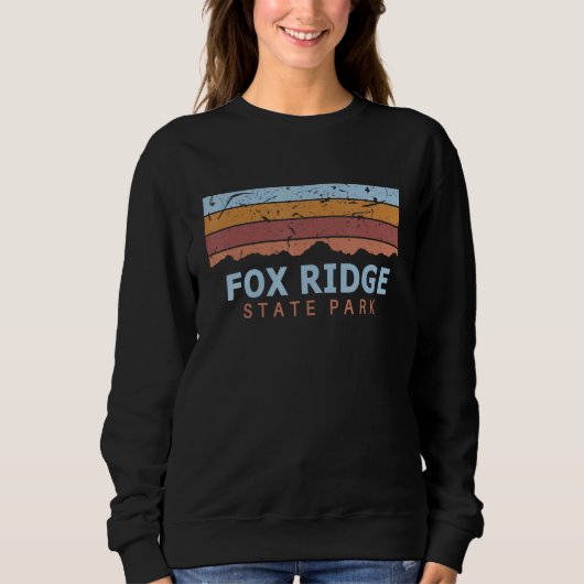 Fox Ridge State Park Illinois Retro Cool Sweatshirt (Vorderseite)
