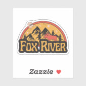 Fox River, Alaska Sticker (Blatt)