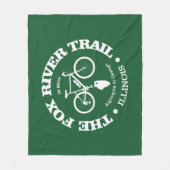 Fox River Trail (Radfahren) Fleecedecke (Vorderseite)