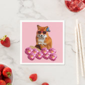 Fox & Rose Paper Napkins Serviette (Beispiel)