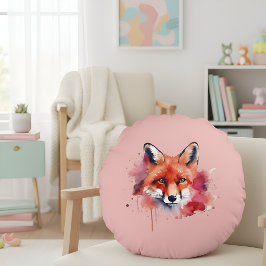 Fox Round Pillow Rundes Kissen