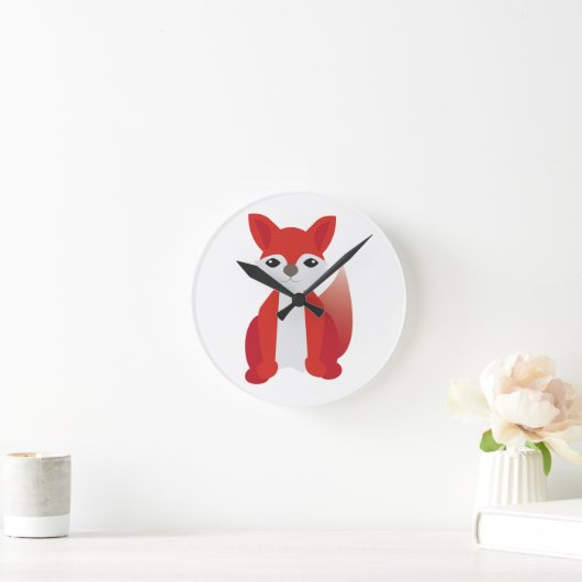 Fox Runde Wanduhr (Zuhause)