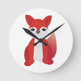 Fox Runde Wanduhr