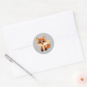 Fox Runder Aufkleber (Umschlag)