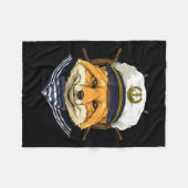 Fox Sailor Boot Captain Wildlife Fox Forest Fleecedecke (Vorderseite (Horizontal))