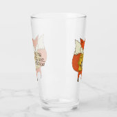Fox Sake benutzerdefiniertes Textpint-Glas Glas (Links)