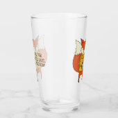 Fox Sake benutzerdefiniertes Textpint-Glas Glas (Rechts)