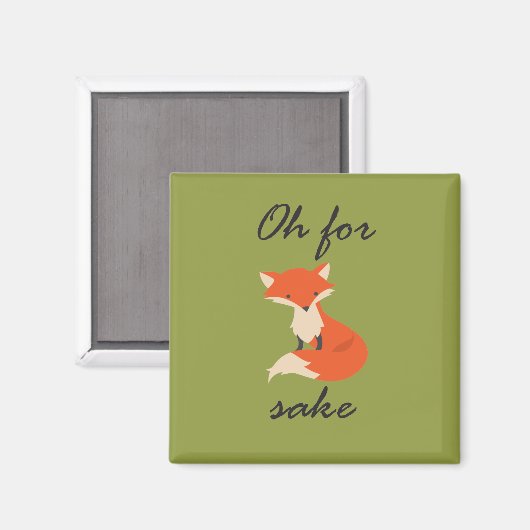 Fox Sake Magnet (Vorderseite/Rückseite)