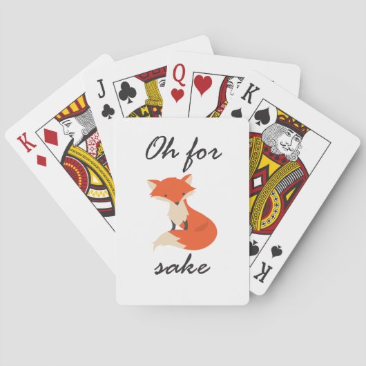 Fox Sake Playing Cards Spielkarten (Rückseite)