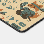 Fox Samurai Gamer Schreibtischunterlage (Ecke)