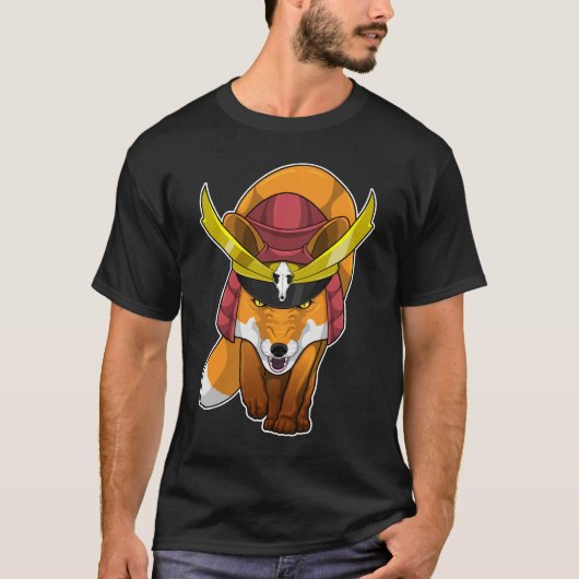 Fox Samurai Martial Arts T-Shirt (Vorderseite)
