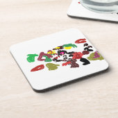 Fox schöner Herbst Getränkeuntersetzer (Linke Seite)