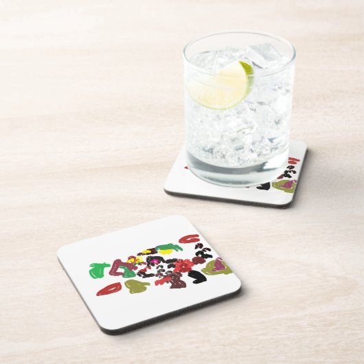 Fox schöner Herbst Getränkeuntersetzer (Rechte Seite)