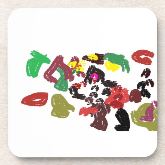 Fox schöner Herbst Getränkeuntersetzer (Vorderseite)