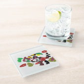 Fox schöner Herbst Glasuntersetzer (Schrägansicht)