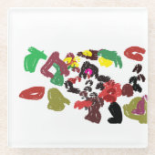 Fox schöner Herbst Glasuntersetzer (Vorderseite)