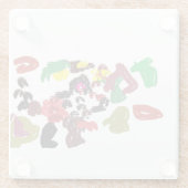 Fox schöner Herbst Glasuntersetzer (Rückseite)