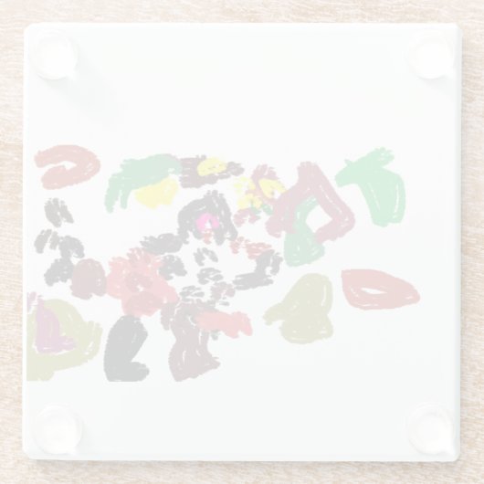 Fox schöner Herbst Glasuntersetzer (Rückseite)