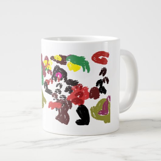 Fox schöner Herbst Jumbo-Tasse (Vorderseite Rechts)