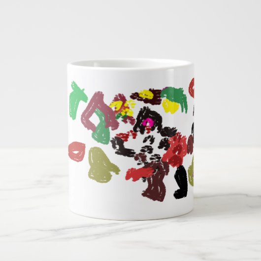Fox schöner Herbst Jumbo-Tasse (Vorderseite)