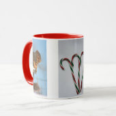 Fox Schwanz Eichhörnchen Candy Cane Tasse (Vorderseite Links)