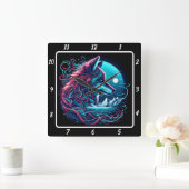 Fox Sentinel vom Gipfel Quadratische Wanduhr (Zuhause)