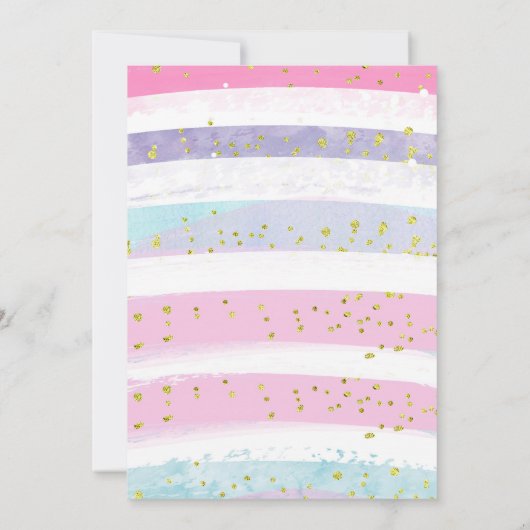 Fox She is a Wild One Birthday Einladung (Rückseite)