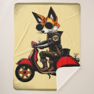 Fox Sherpa Blanket Sherpadecke