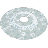 Fox Shiba Inu Snowflake Polyester Weihnachtsbaumdecke (Schrägansicht)