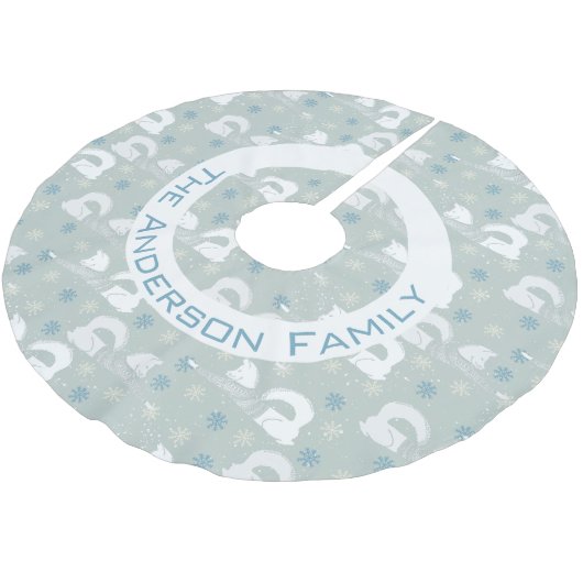 Fox Shiba Inu Snowflake Polyester Weihnachtsbaumdecke (Schrägansicht)