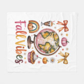 Fox Shirt Country Pumpkin Fleecedecke (Vorderseite (Horizontal))