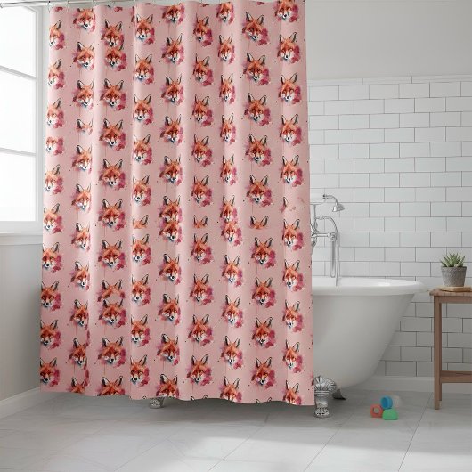 Fox Shower Curtain Duschvorhang