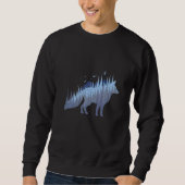 Fox silhouette fox forest hunter 2 sweatshirt (Vorderseite)