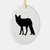 Fox-Silhouette Keramikornament (Rechts)