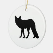 Fox-Silhouette Keramikornament (Links)
