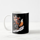 Fox Ski Ski Ski Winterschnee Kaffeetasse (Links)