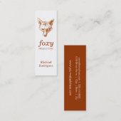 Fox Skinny Card Mini Visitenkarte (Vorne/Hinten)