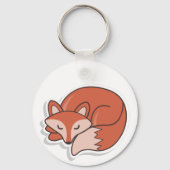 Fox Sleeping Schlüsselanhänger (Vorderseite)