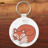 Fox Sleeping Schlüsselanhänger (Vorderseite)