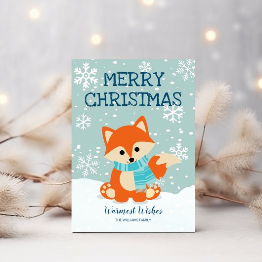 Fox Snowflakes Woodland Weihnachten