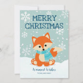 Fox Snowflakes Woodland Weihnachten (Vorderseite)