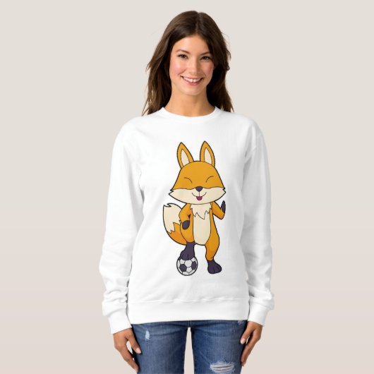 Fox Soccer Player Soccer Sweatshirt (Vorne ganz)