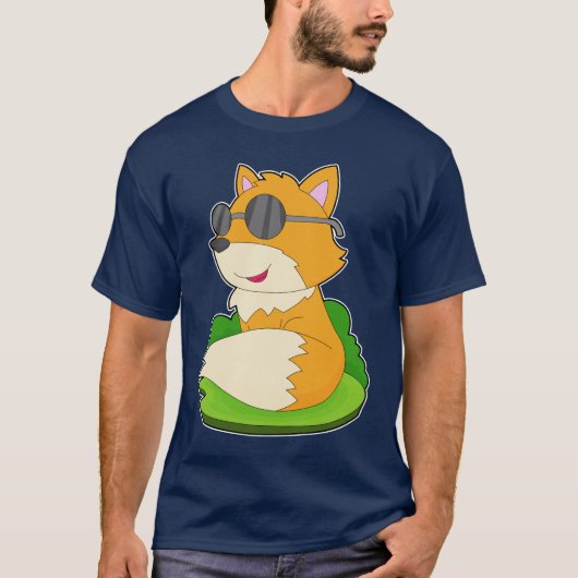 Fox-Sonnenbrille T-Shirt (Vorderseite)