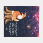 Fox Space Galaxy kundenspezifischer Letter Blanket Fleecedecke (Vorderseite (Horizontal))