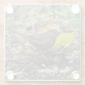 Fox Sparrow Glasuntersetzer (Rückseite)