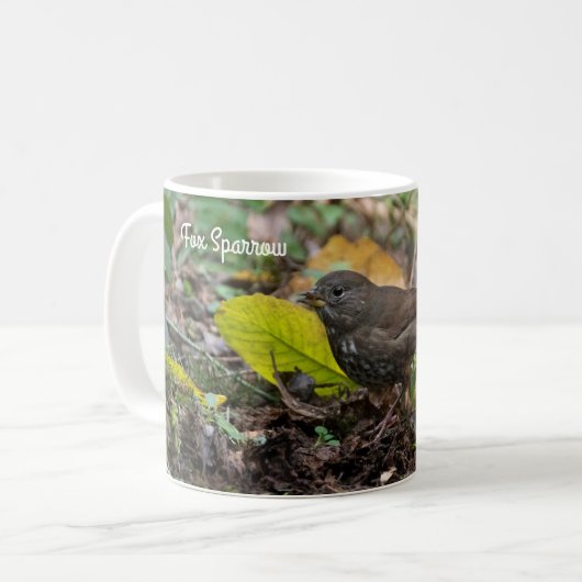 Fox Sparrow Kaffeetasse (Vorderseite Links)