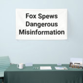 Fox Spews Misinformation Jeff Hankamer Artjunkhaus Banner (Messeveranstaltung)